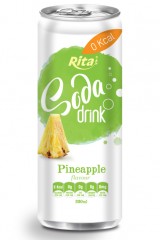 330ml Soda drink Pineapple Flavour 2